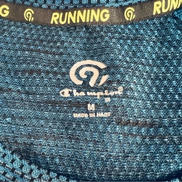 Men’s Champion Running Performance T-Shirt Blue Size M - Picture 5 of 6